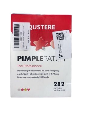 Qustere Pimple Patch Acne Emergency Patches - Red & White